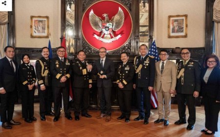 Kepala Bakamla RI Bahas Keamanan Laut Bersama KBRI Washington DC