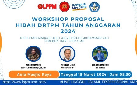 Target  Hibah DRTPM Tahun Anggaran 2024, LPPM UMC Gelar Workshop Proposal