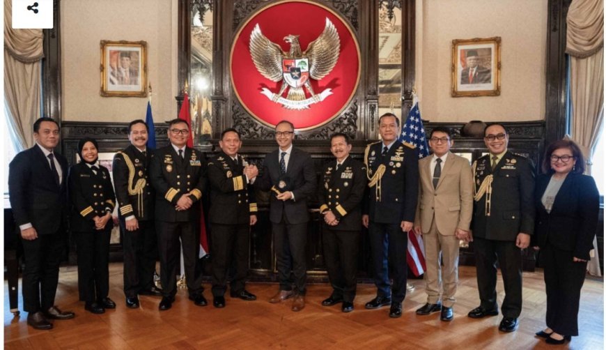 Kepala Bakamla RI Bahas Keamanan Laut Bersama KBRI Washington DC