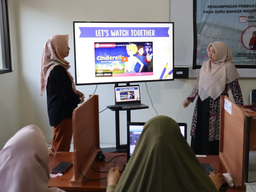 Prodi PBI UMC Dampingi Guru Bahasa Inggris SMP Se-Kab Cirebon Realisasikan Merdeka Belajar