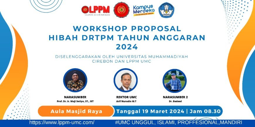 Target Hibah DRTPM Tahun Anggaran 2024, LPPM UMC Gelar Workshop Proposal