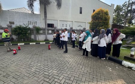 Gelar Simulasi Tanggap Darurat Kebakaran, UT Medan Pastikan Kesiapsiagan Civitas Kampus