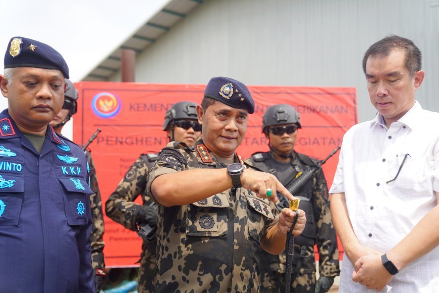 KKP Hentikan Aktivitas Pemanfaatan Ruang Laut Tak Berizin di Gresik