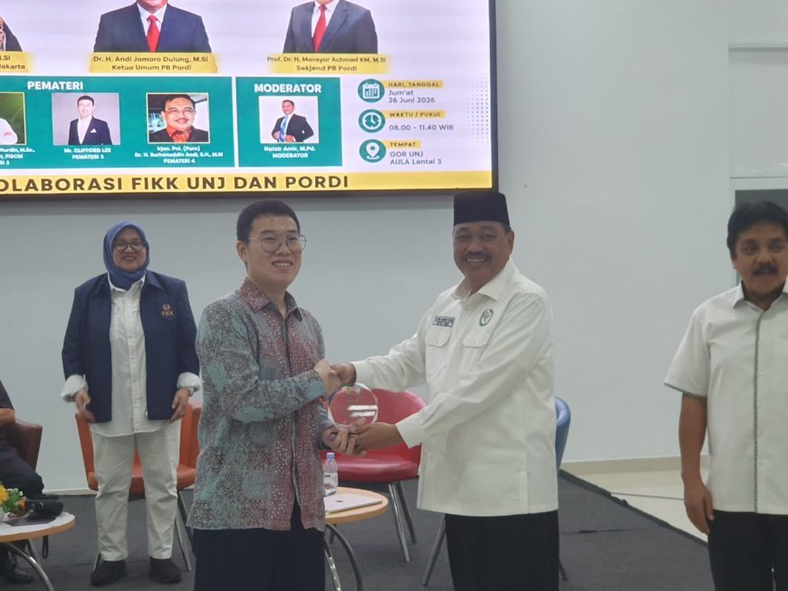 Rangkaian JDT  2026: Selain Gandeng UNJ , PORDI Hadirkan Mr Lee Bahas Domino dari Perspektif Industri