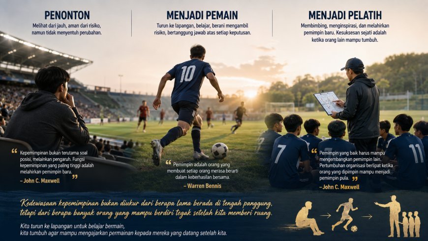 Dari Penonton Menjadi Pemain, dari Pemain Menjadi Pelatih