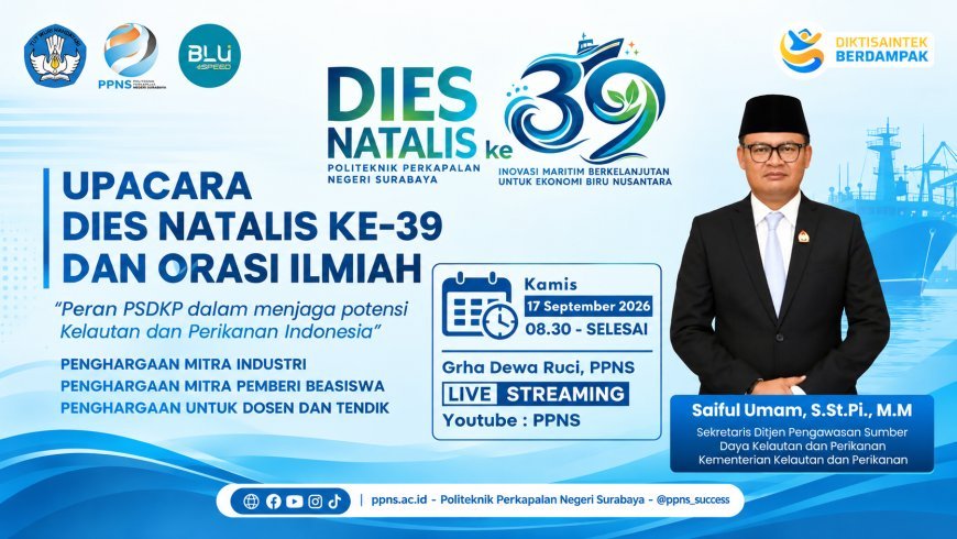 PPNS Perkuat Wawasan Maritim, Hadirkan Sesditjen PSDKP di Dies Natalis ke-39